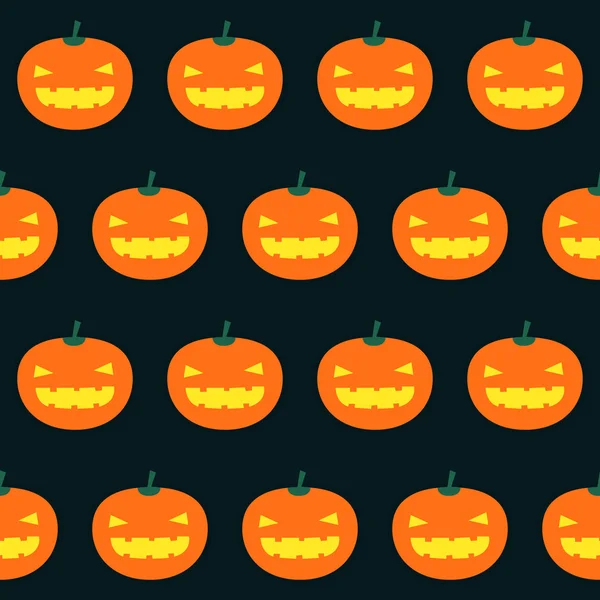 Modèle avec citrouilles halloween — Image vectorielle
