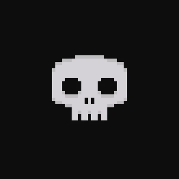 Piksel sanat 8-bit kafatası