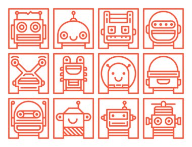 Robotlar simgeleri anahat