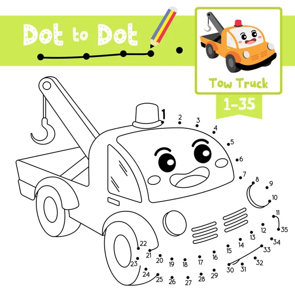 Dot Dot Juego Educativo Libro Para Colorear Los Transportes Dibujos — Archivo Imágenes Vectoriales