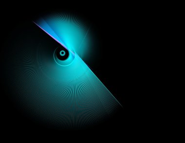 Soyut fraktal 3d fantastik göz