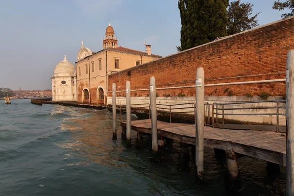 Begraafplaats San Michele Uitzicht Vanaf Vaporetto Stoppen Venetië Italië — Stockfoto