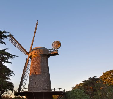 San Francisco Golden Gate parkında Hollanda Windmilll