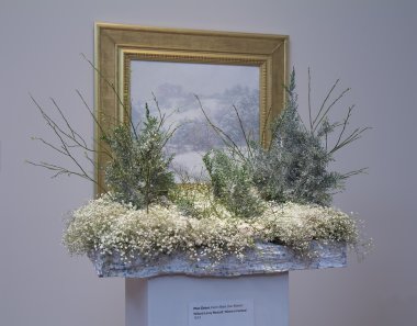 Çiçek düzenleme ve buketleri tabloya sanat 2015 exhibiti için