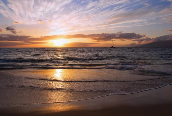 Maui, Hawaii gün batımında