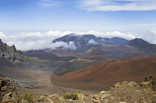 Haleakala volkan veya Doğu Maui volkan. Maui, Hawaii — Stok fotoğraf