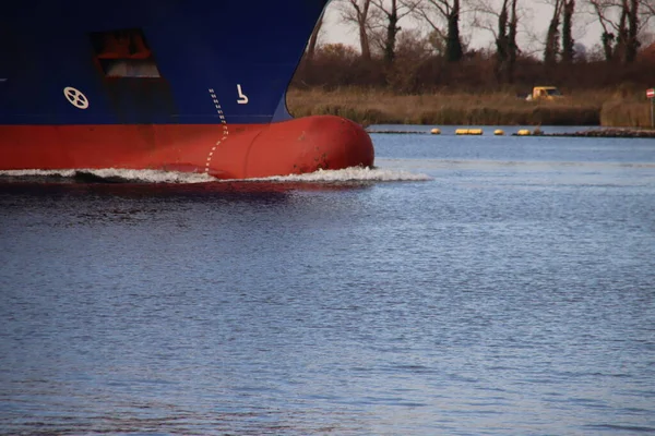 Контейнер Морського Узбережжя Henrike Scheepers Каналі Noordzeekanaal Напрямку Порту Вестпорт — стокове фото