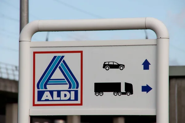 Centre Distribution Entrepôt Des Magasins Aldi Bleiswijk Aux Pays Bas — Photo