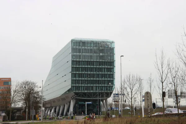 Kantoorgebouwen Zuidas Zakenwijk Amsterdam Stockfoto