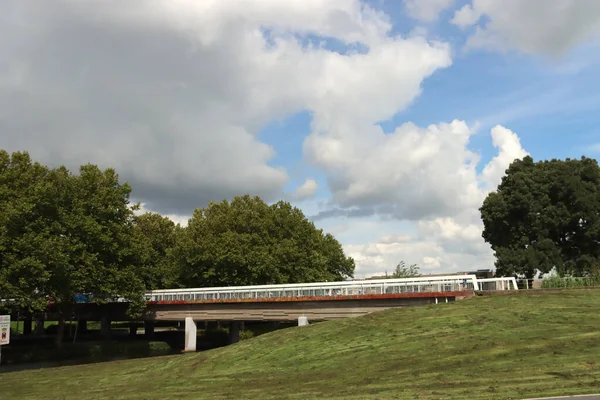 Polder Mais Baixo Dos Países Baixos Zuidplaspolder Entre Gouda Roterdão — Fotografia de Stock