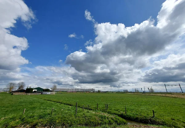 Pólder Más Bajo Los Países Bajos Zuidplaspolder Entre Gouda Rotterdam — Foto de Stock