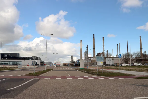 Rotterdam Raffinaderij Europoorthaven Haven Van Rotterdam Nederland — Stockfoto