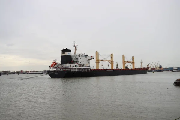 Statek Towarowy Brianna Porcie Waalhaven Jako Część Portu Rotterdam — Zdjęcie stockowe