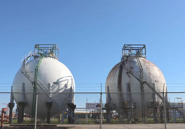 Tank Storage Oil Gas Fuel Port Rotterdam — Stock Photo, Image