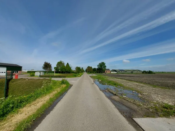 Polder Mais Baixo Dos Países Baixos Zuidplaspolder Entre Gouda Roterdão — Fotografia de Stock