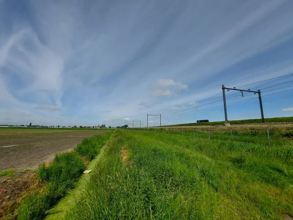 Pólder Más Bajo Los Países Bajos Zuidplaspolder Entre Gouda Rotterdam — Foto de Stock