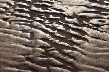 Hollanda 'daki Katwijk sahilinde golf oynamanın dokusu