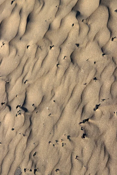 Υφή Του Γκολφ Στην Άμμο Της Παραλίας Katwijk Στην Ολλανδία — Φωτογραφία Αρχείου