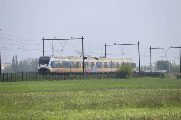 Slt Commuter Train Rotterdam Gouda Zuidplaspolder — Foto de Stock