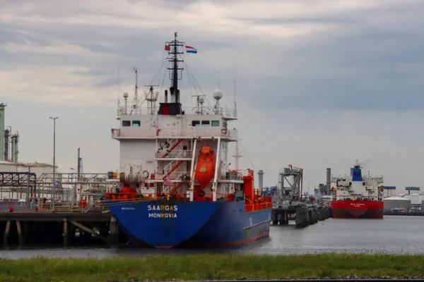 Cisterna Glp Saargas Largo Del Muelle Puerto Waalhaven Puerto Rotterdam — Foto de Stock