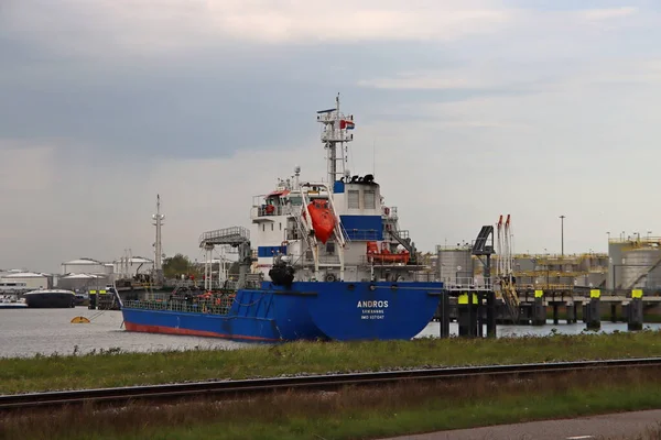 Andros Oil Products Petrolero Puerto Waalhaven Puerto Rotterdam — Foto de Stock
