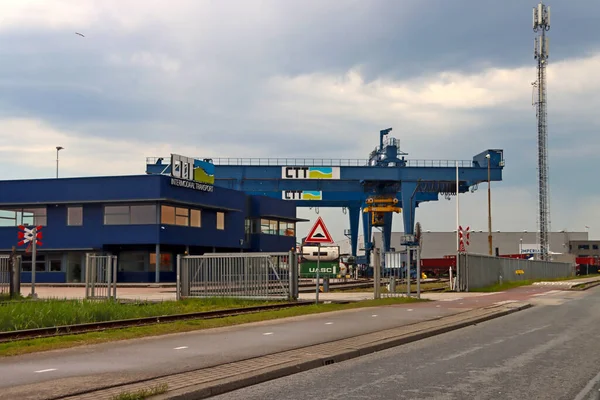 Ctt Containerterminal Vid Pernis Hamn Rotterdams Hamn — Stockfoto