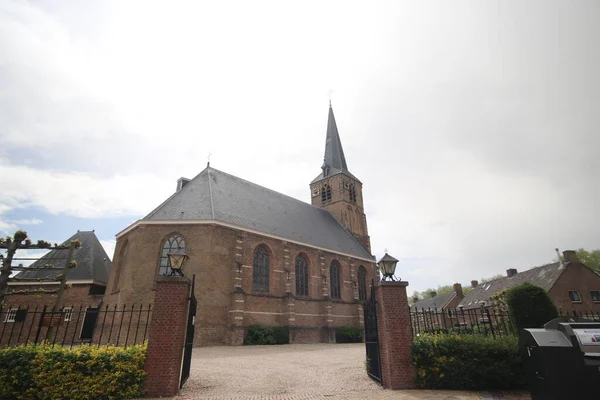 Oude Hervormde Kerk Het Centrum Van Nieuwerkerk Aan Den Ijssel — Stockfoto