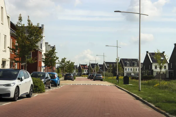 Nybyggnation Distriktet Koningskwartier Zevenhuizen Södra Holland Som Utbyggnad Kommunen Zuidplas — Stockfoto