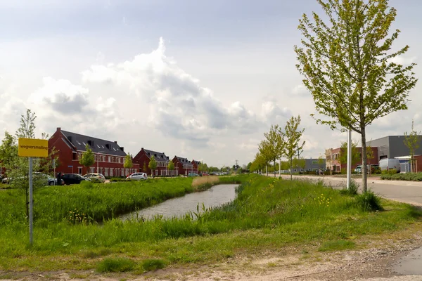 南荷兰Zevenhuizen的Koningskwartier新建筑区 作为荷兰Zuidplaspolder Zuidplas市的延伸 — 图库照片