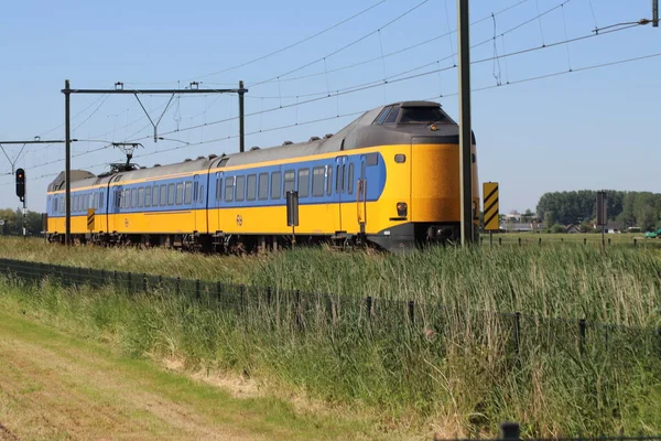 Icm Koploper Intercitytåg Mellan Rotterdam Och Gouda Zuidplaspolder Moordrecht Nederländerna — Stockfoto