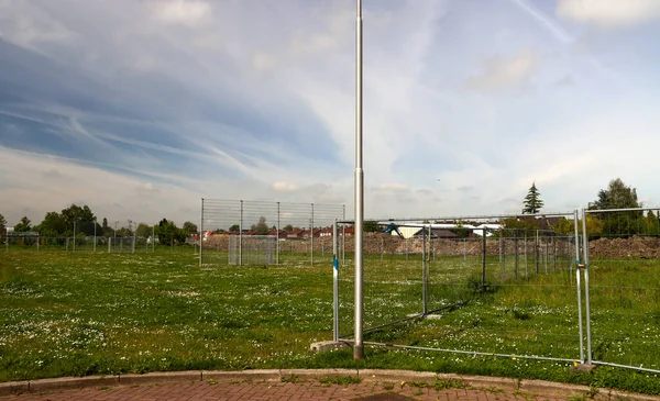 Avgränsat Hundpromenadsområde Där Bostäder Byggs Zevenhuizen Nederländerna — Stockfoto