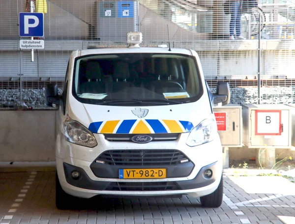 Auto Van Veiligheid Van Spoorwegen Het Centraal Station Utrecht — Stockfoto