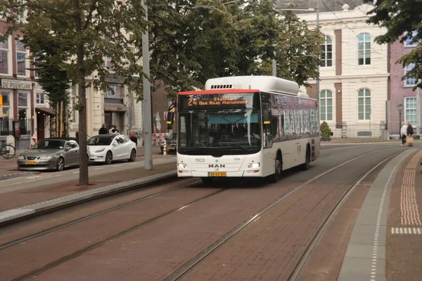 Htm Citybus Linia Centrum Hagi Holandia — Zdjęcie stockowe