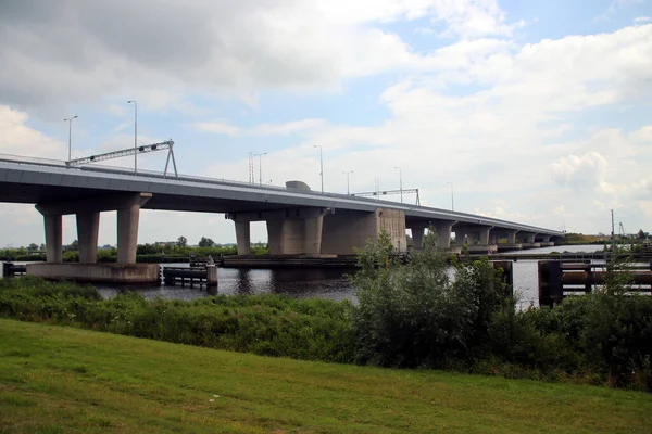 Ramspolkering Water Bellows Weir Ens High Water Protection Netherlands — стоковое фото