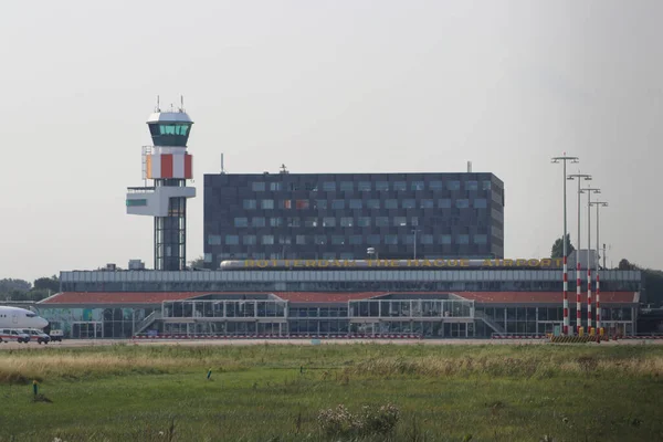 Αεροσταθμός Σημαία Ανέμου Στο Ρότερνταμ Αερολιμένας Της Χάγης Στις Κάτω — Φωτογραφία Αρχείου