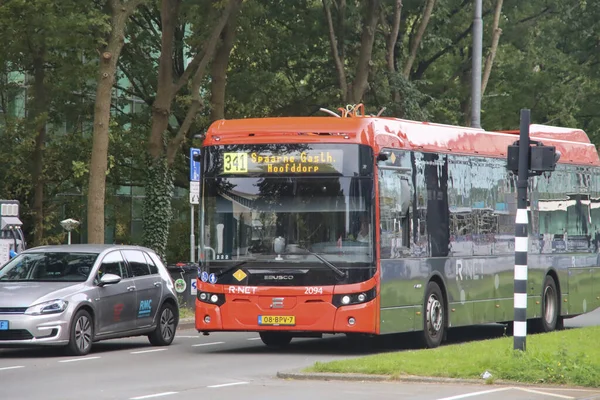 Net Red Black Busses Connexxion Amsterdam Zuid — стокове фото