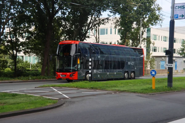 Vdl Futura Fdd Двоповерховий Net Автобус Під Керуванням Connexxion Амстердамі — стокове фото