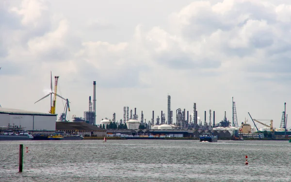 Puerto Industria Largo Hollands Diep Moerdijk Los Países Bajos —  Fotos de Stock