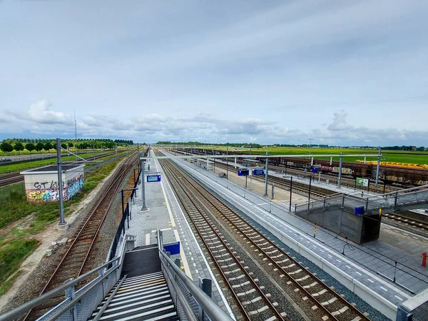 Stadler Flirt Lokala Pendeltåg Stationen Lage Zwaluwe Nederländerna — Stockfoto