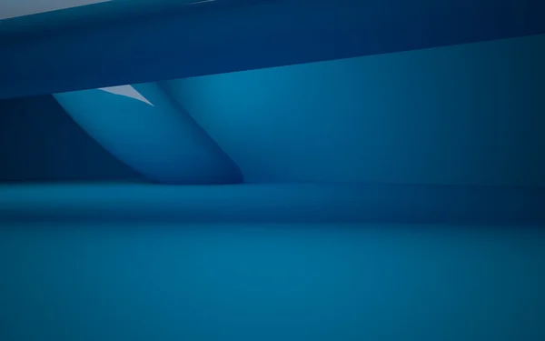 Гладкий синий интерьер — стоковое фото