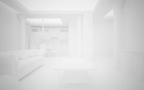 White classic interior background — Stock Photo, Image