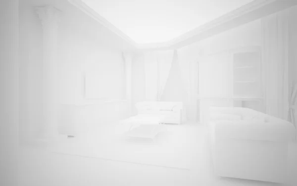 Bianco classico sfondo interno — Foto Stock