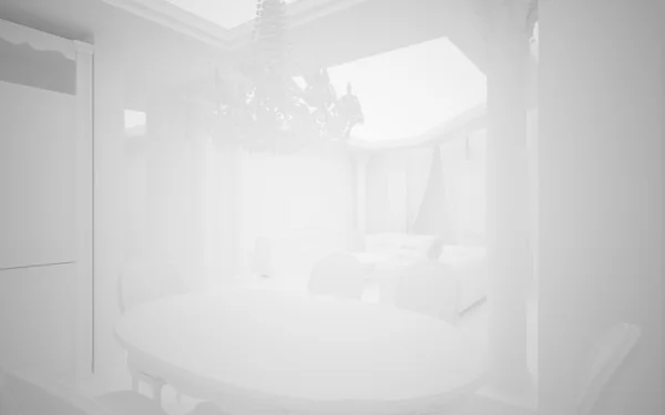 Branco clássico interior fundo — Fotografia de Stock
