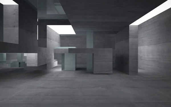 Empty dark abstract concrete room interior — Stock Photo, Image