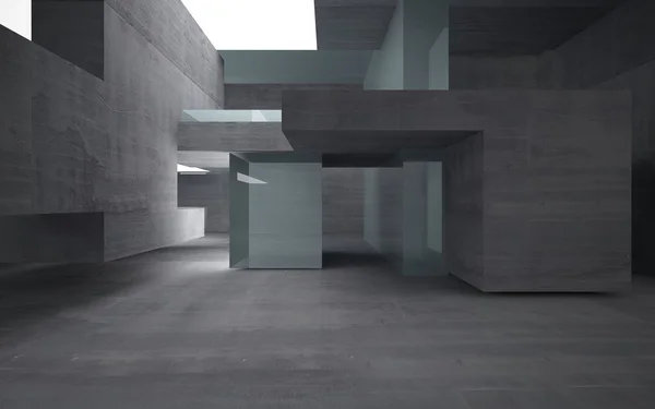 Empty dark abstract concrete room interior — Stock Photo, Image