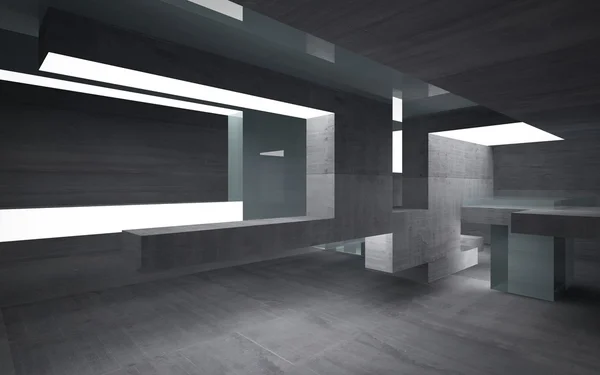 Empty dark abstract concrete room interior — Stock Photo, Image