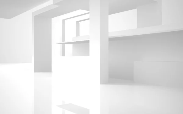 Arquitetura abstrata. abstrato edifício branco sobre um fundo branco . — Fotografia de Stock