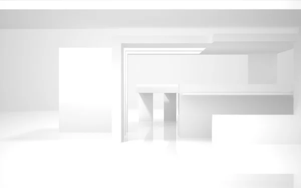 Abstract Architecture. abstract white building on a white background. — Stock Photo, Image