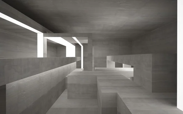 Lege donkere abstracte concreet kamer interieur — 스톡 사진