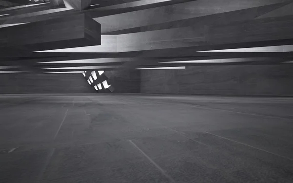 Lege donkere abstracte concreet kamer interieur — 스톡 사진